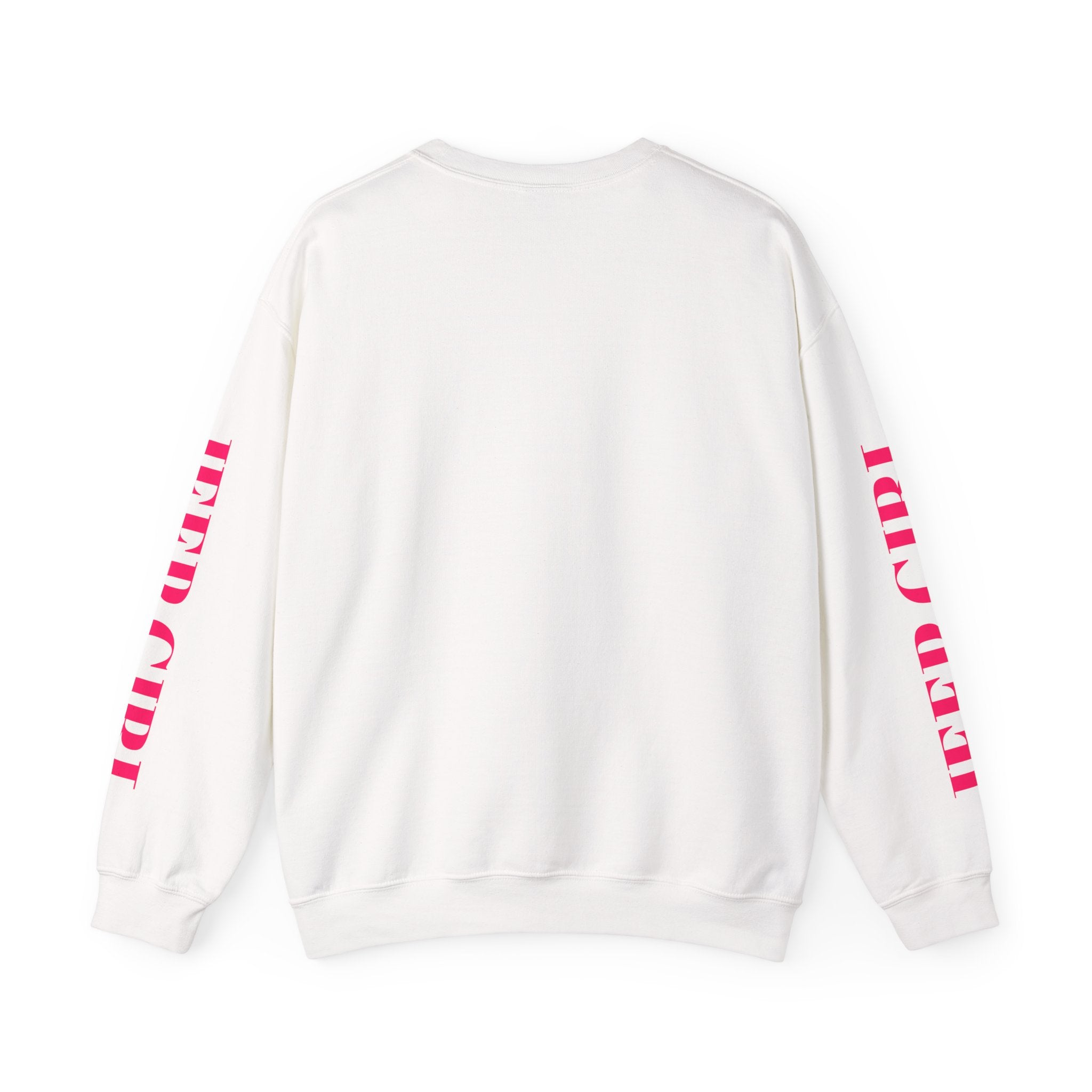 Jeep Girl Crewneck Sweatshirt — Pink Off‑Road Jeep Graphic
