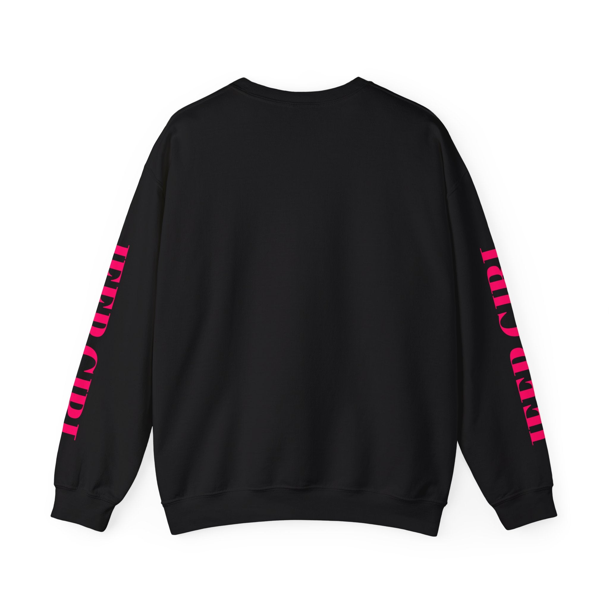 Jeep Girl Crewneck Sweatshirt — Pink Off‑Road Jeep Graphic