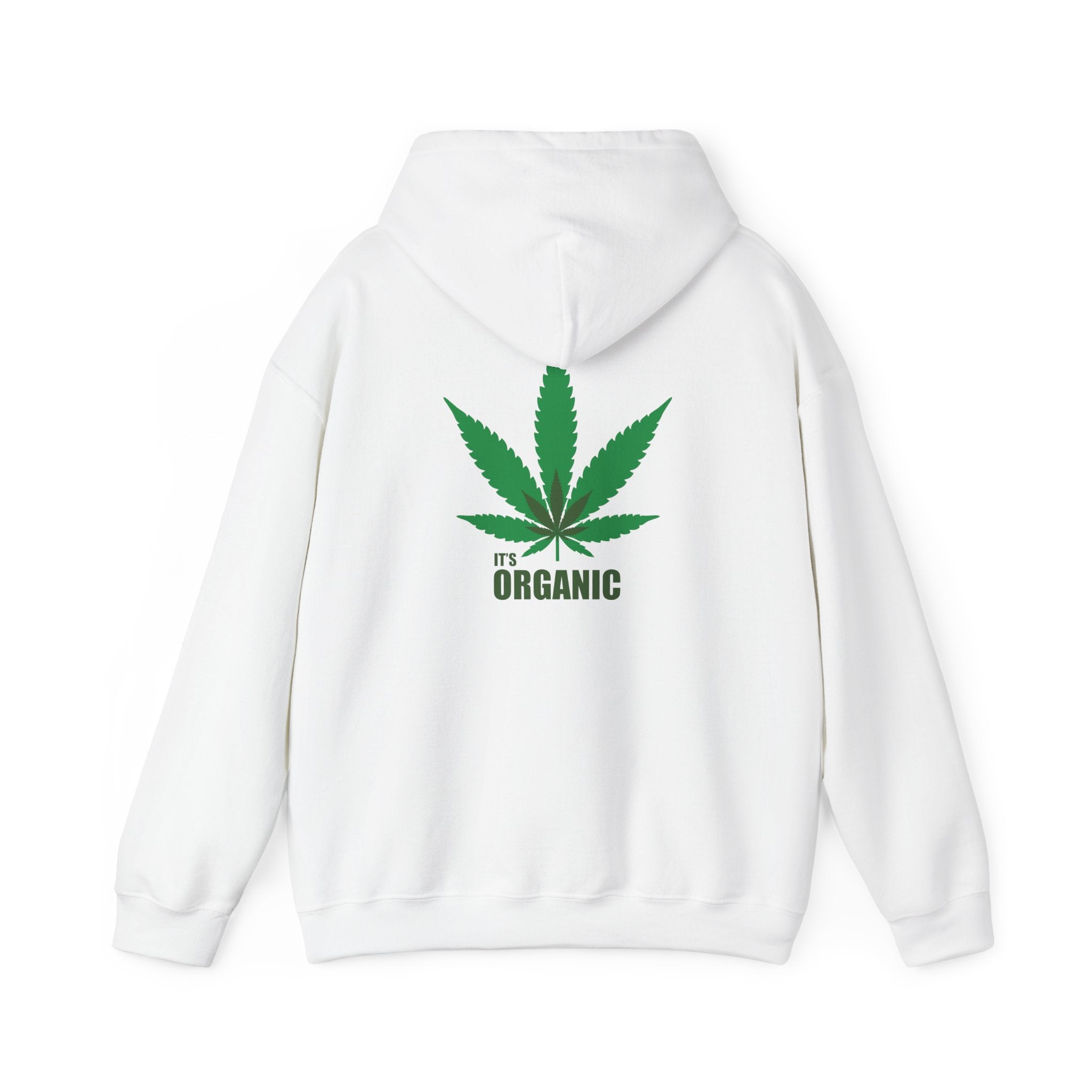 Hoodie — "It's Organic" Cannabis Leaf Graphic Hoodie
