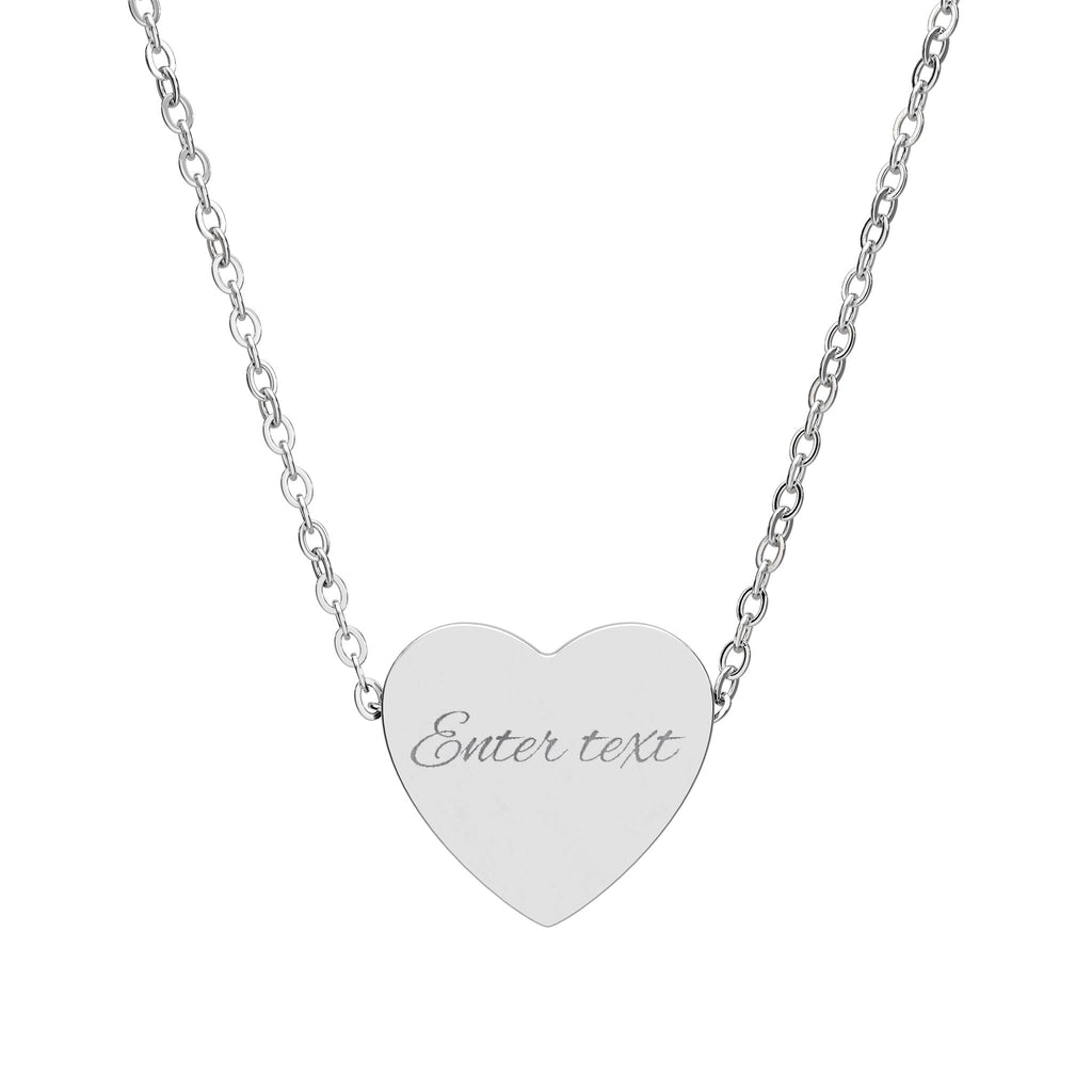 Heart Necklace (Engraving)
