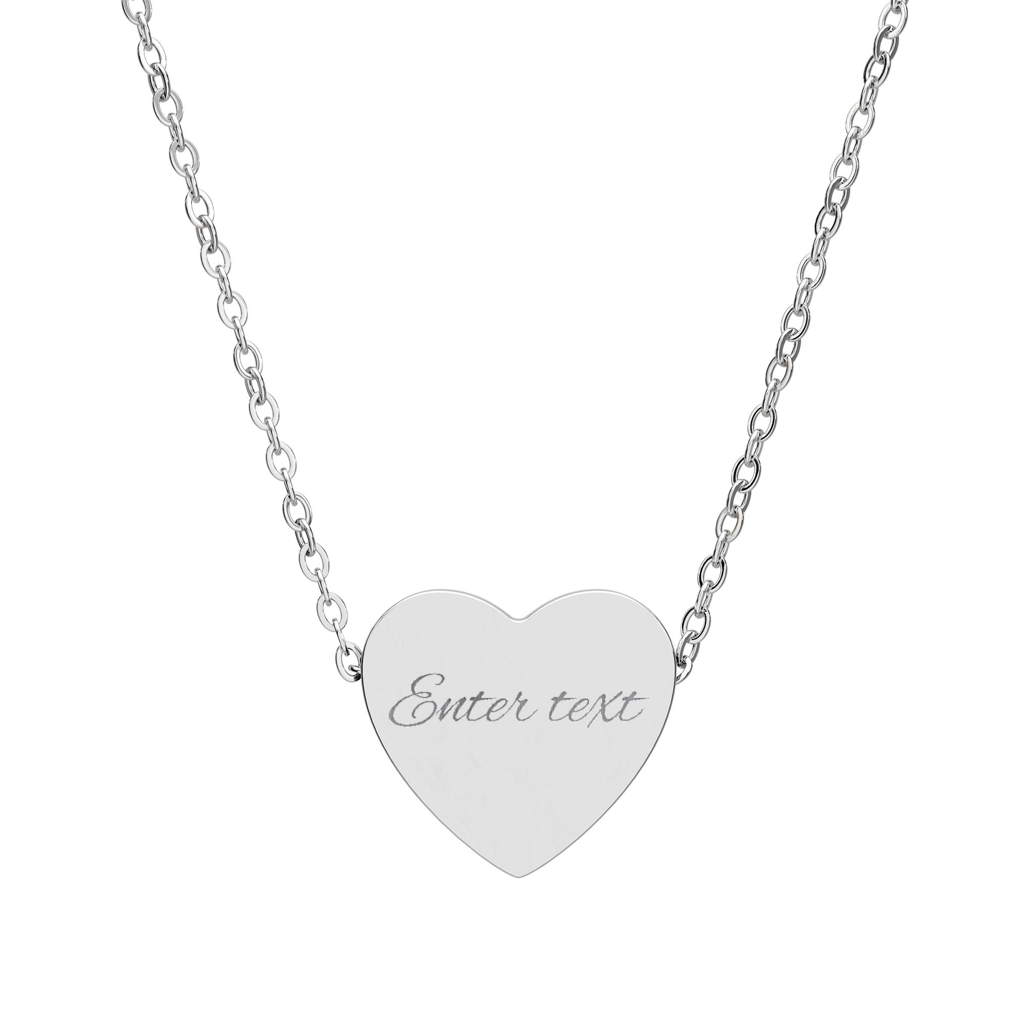 Heart Necklace (Engraving)