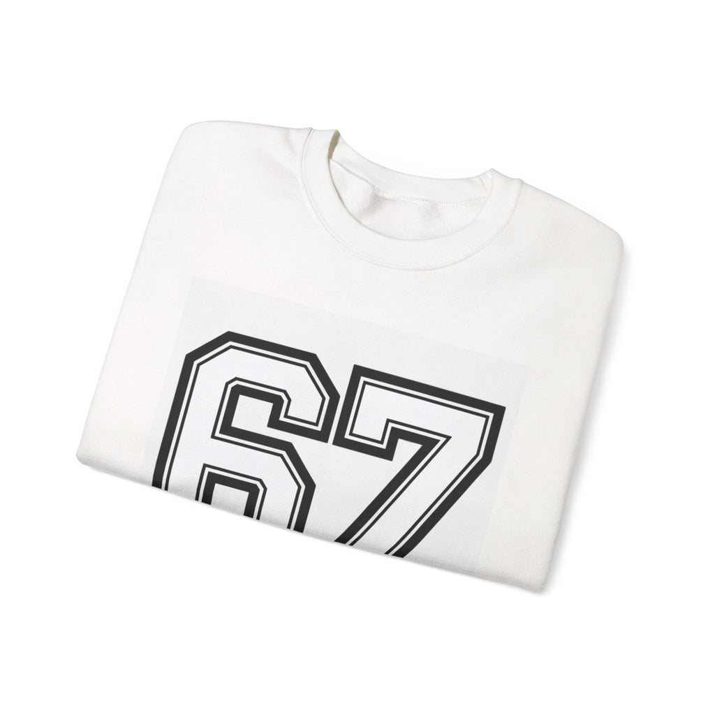 Crewneck Sweatshirt — 67 with Open Hands Graphic