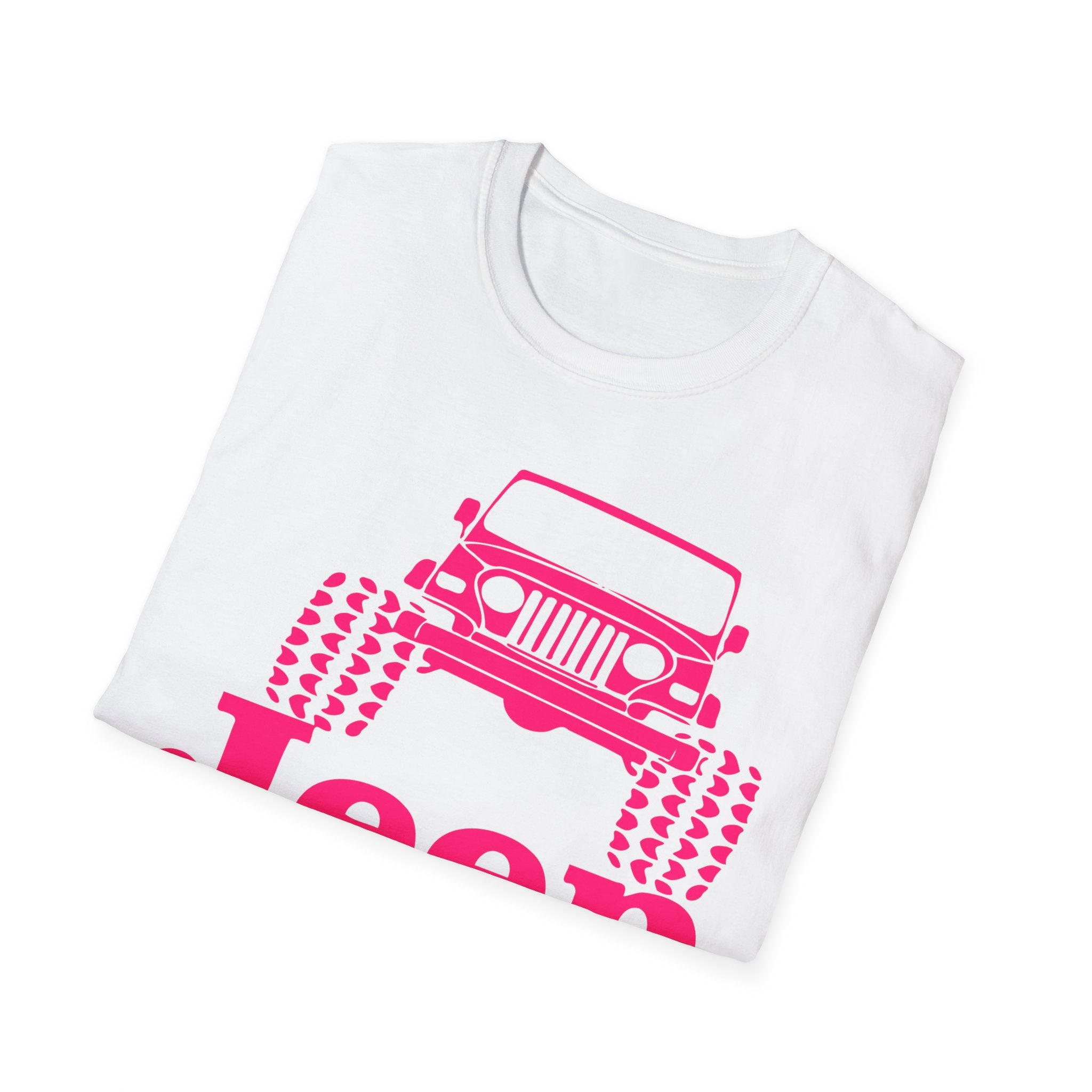 Jeep Girl T-Shirt – Pink Off-Road Graphic Tee for Women