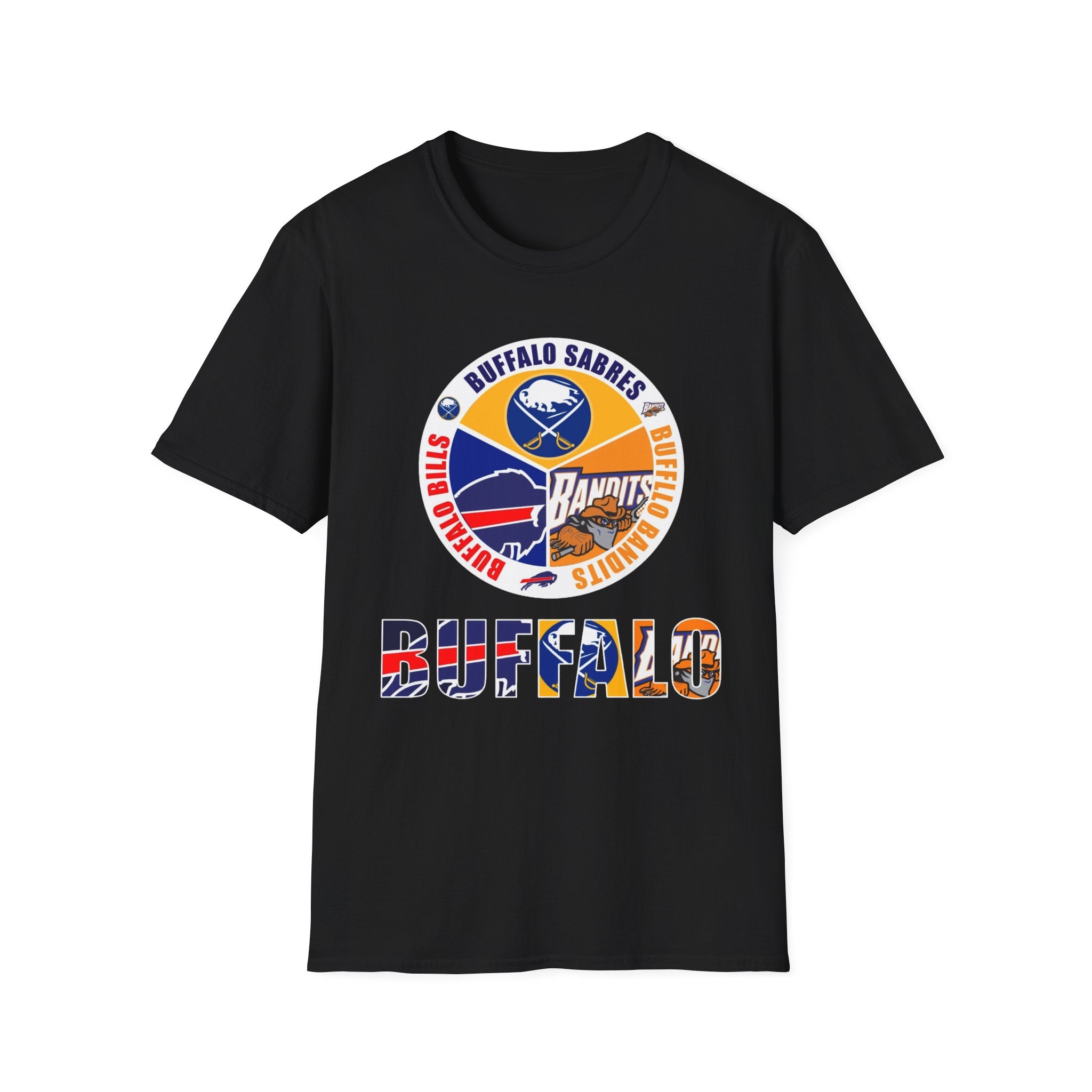 Buffalo Bandits Vintage Logo T-Shirt — Buffalo Lacrosse Fan Tee